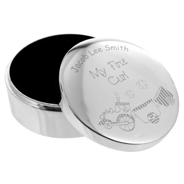 Personalised Train My First Curl Trinket Box 2 Personalised Train My First Curl Trinket Box - Image 2