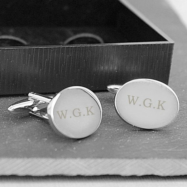 Personalised Oval Cufflinks 1 Personalised Oval Cufflinks