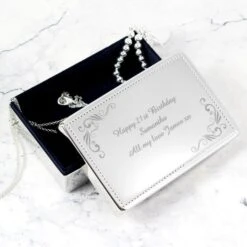 Personalised Swirl Rectangular Jewellery Box 5 Personalised Swirl Rectangular Jewellery Box -PERSONALISE STORE p0102r59 2