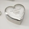 Personalised Decorative Wedding Mother Of The Groom Heart Trinket Box