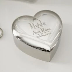 Personalised Decorative Wedding Bride Heart Trinket Box 6 Personalised Decorative Wedding Bride Heart Trinket Box -PERSONALISE STORE p0102s32 2