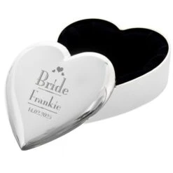 Personalised Decorative Wedding Bride Heart Trinket Box 7 Personalised Decorative Wedding Bride Heart Trinket Box -PERSONALISE STORE p0102s32 3
