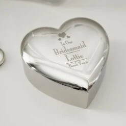 Personalised Decorative Wedding Bridesmaid Heart Trinket Box 7 Personalised Decorative Wedding Bridesmaid Heart Trinket Box -PERSONALISE STORE p0102s33 3