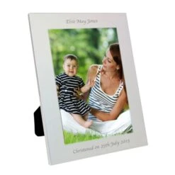 Personalised Silver 5x7 Photo Frame 12 Personalised Silver 5x7 Photo Frame -PERSONALISE STORE p0102s60 2