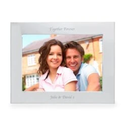 Personalised Silver 5x7 Landscape Photo Frame 15 Personalised Silver 5x7 Landscape Photo Frame -PERSONALISE STORE p0102s62 5