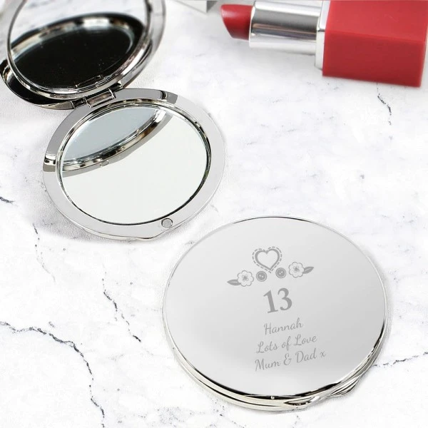 Personalised Birthday Craft Compact Mirror 1 Personalised Birthday Craft Compact Mirror