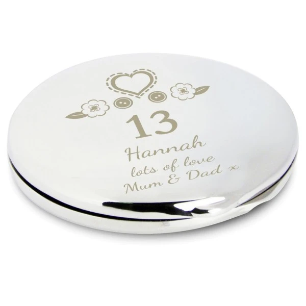 Personalised Birthday Craft Compact Mirror 2 Personalised Birthday Craft Compact Mirror - Image 2
