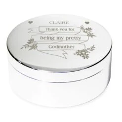 Personalised Garden Bloom Round Trinket Box 11 Personalised Garden Bloom Round Trinket Box -PERSONALISE STORE p0102t22 5