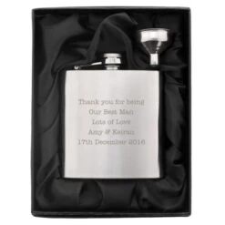 Personalised Any Message Stainless Steel Hip Flask 17 Personalised Any Message Stainless Steel Hip Flask -PERSONALISE STORE p0102t83 7