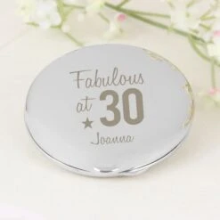 Personalised Fabulous Birthday Big Age Compact Mirror -PERSONALISE STORE p0102t94 2