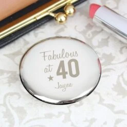 Personalised Fabulous Birthday Big Age Compact Mirror -PERSONALISE STORE p0102t94 3
