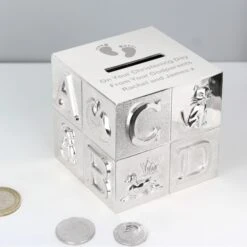 Personalised Footprints ABC Money Box -PERSONALISE STORE p0102t97 4