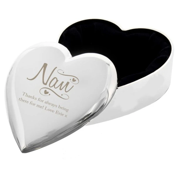 Personalised Nan Swirls & Hearts Trinket Box 5 Personalised Nan Swirls & Hearts Trinket Box - Image 5