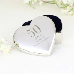 Personalised Birthday Big Age Heart Trinket Box -PERSONALISE STORE p0102u04 2