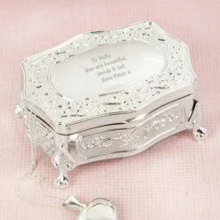 Personalised Any Message Small Antique Trinket Box -PERSONALISE STORE p0102u09 6