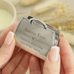 Personalised Decorative Heart Handbag Compact Mirror -PERSONALISE STORE p0102u11 3