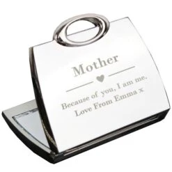Personalised Decorative Heart Handbag Compact Mirror -PERSONALISE STORE p0102u11 4
