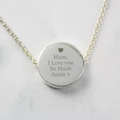 Personalised Any Message Disc Necklace 14 Personalised Any Message Disc Necklace -PERSONALISE STORE p0102u51 4