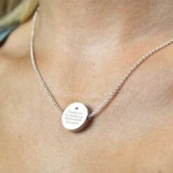 Personalised Any Message Disc Necklace 17 Personalised Any Message Disc Necklace -PERSONALISE STORE p0102u51 7