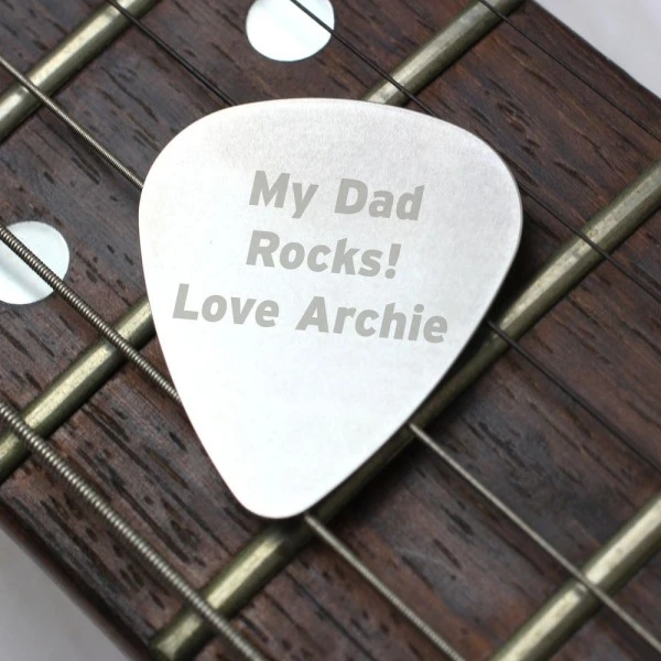 Personalised Silver Plectrum 1 Personalised Silver Plectrum