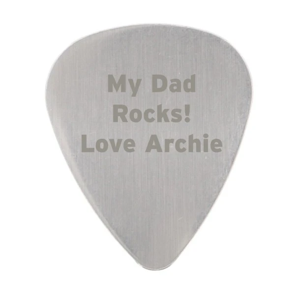 Personalised Silver Plectrum 2 Personalised Silver Plectrum - Image 2