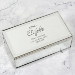 Personalised Swirls & Hearts Mirrored Jewellery Box 17 Personalised Swirls & Hearts Mirrored Jewellery Box -PERSONALISE STORE p0102u68 8