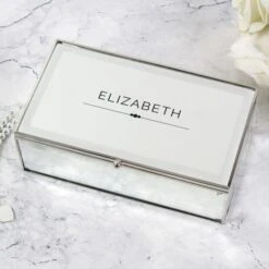 Personalised Classic Mirrored Jewellery Box -PERSONALISE STORE p0102u69 2