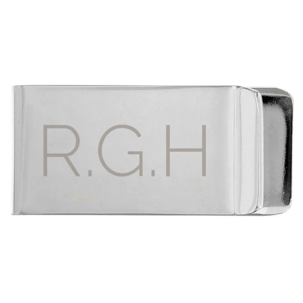 Personalised Classic Initial Money Clip 2 Personalised Classic Initial Money Clip - Image 2