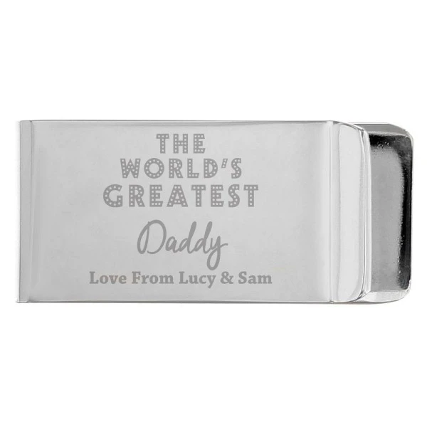 Personalised "World's Greatest" Money Clip 2 Personalised "World's Greatest" Money Clip - Image 2