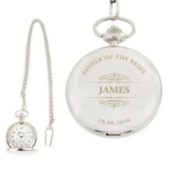 Personalised Classic Pocket Fob Watch -PERSONALISE STORE p0102u78 2
