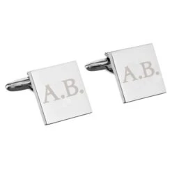 Personalised Initials Square Cufflinks -PERSONALISE STORE p0102u79 3
