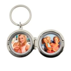 Personalised Heart Motif Round Photo Keyring -PERSONALISE STORE p0102u92 6