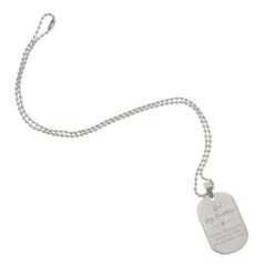 Personalised No.1 Stainless Steel Dog Tag Necklace -PERSONALISE STORE p0102v09 4