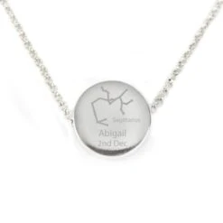 Personalised Sagittarius Zodiac Star Sign Silver Tone Necklace (November 22nd - December 21st) 16 Personalised Sagittarius Zodiac Star Sign Silver Tone Necklace (November 22nd - December 21st) -PERSONALISE STORE p0102v33 7