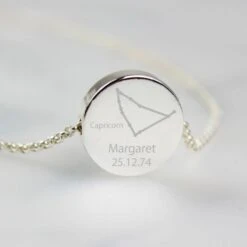 Personalised Capricorn Zodiac Star Sign Silver Tone Necklace (December 22nd - 19th January) 17 Personalised Capricorn Zodiac Star Sign Silver Tone Necklace (December 22nd - 19th January) -PERSONALISE STORE p0102v36 8
