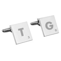 Personalised Initials And Age Square Cufflinks -PERSONALISE STORE p0102v50 5
