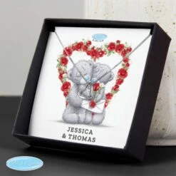 Personalised Me To You Valentine Sentiment Heart Necklace And Box 8 Personalised Me To You Valentine Sentiment Heart Necklace And Box -PERSONALISE STORE p0102w59 3
