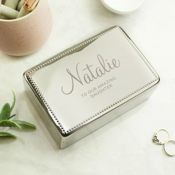 Personalised Rectangular Jewellery Box 1 Personalised Rectangular Jewellery Box