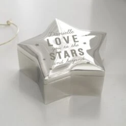 Personalised Love You To The Stars Star Trinket Box -PERSONALISE STORE p0102w62 2