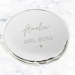 Personalised Beautiful Compact Mirror -PERSONALISE STORE p0102w82 5