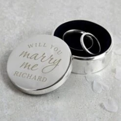 Personalised Will You Marry Me Ring Box -PERSONALISE STORE p0102w92 2