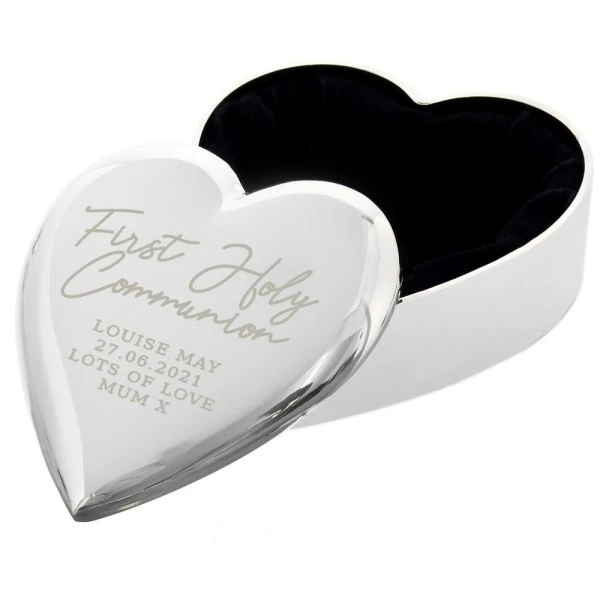 Personalised First Holy Communion Heart Trinket Box 2 Personalised First Holy Communion Heart Trinket Box - Image 2