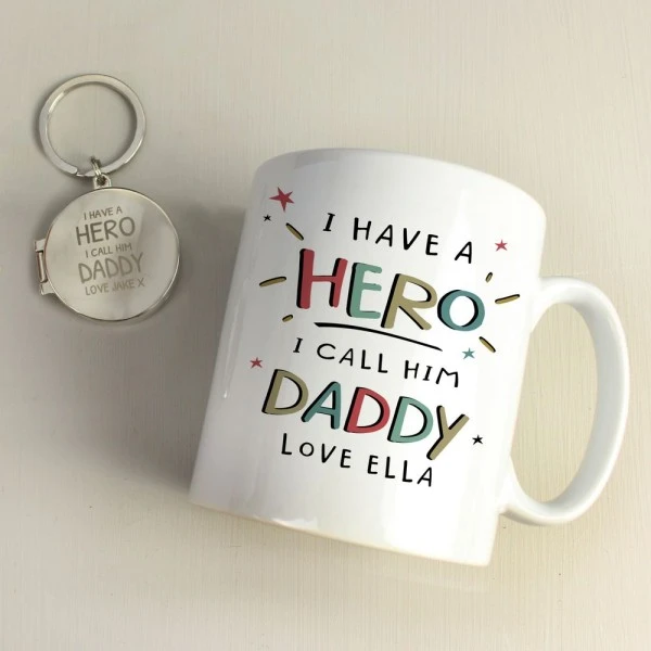 Personalised I Have A Hero Round Photo Keyring 5 Personalised I Have A Hero Round Photo Keyring - Image 5