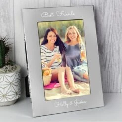 Personalised Free Text 7 X 5 Silver Photo Frame -PERSONALISE STORE p0102x06 5