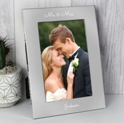Personalised Free Text 7 X 5 Silver Photo Frame -PERSONALISE STORE p0102x06 7