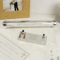 Personalised Free Text Silver Plated Certificate Holder -PERSONALISE STORE p0102x20 5