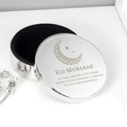 Personalised Eid And Ramadan Round Trinket Box -PERSONALISE STORE p0102x24 3