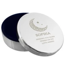 Personalised Eid And Ramadan Round Trinket Box -PERSONALISE STORE p0102x24 4