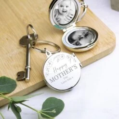 Personalised Floral Round Photo Frame Keyring 9 Personalised Floral Round Photo Frame Keyring -PERSONALISE STORE p0102z26 3