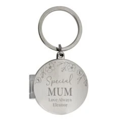 Personalised Floral Round Photo Frame Keyring 10 Personalised Floral Round Photo Frame Keyring -PERSONALISE STORE p0102z26 4